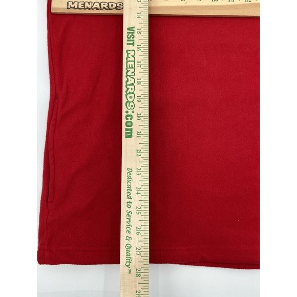 VTG Eddie Bauer Fleece‎ Pullover Mens XL Polartec 1/4 Zip Red EBTEK Canada - Picture 8 of 11